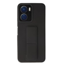 Vivo Y16 Kılıf Mega Standlı Silikon - Siyah