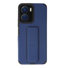 Vivo Y16 Kılıf Mega Standlı Silikon - Mavi