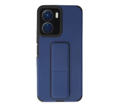 Vivo Y16 Kılıf Mega Standlı Silikon - Mavi