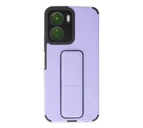 Vivo Y16 Kılıf Mega Standlı Silikon - Lila