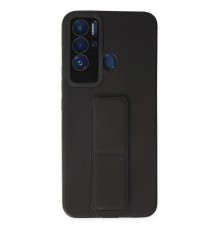 Tecno Pova Neo Kılıf Mega Standlı Silikon - Siyah