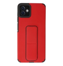 Samsung Galaxy A04 Kılıf Mega Standlı Silikon - Kırmızı