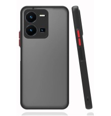 Vivo Y22S Kılıf Montreal Silikon Kapak - Siyah