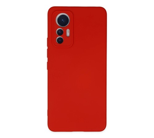 Xiaomi Mi 12 Lite Kılıf Nano içi Kadife Silikon - Kırmızı