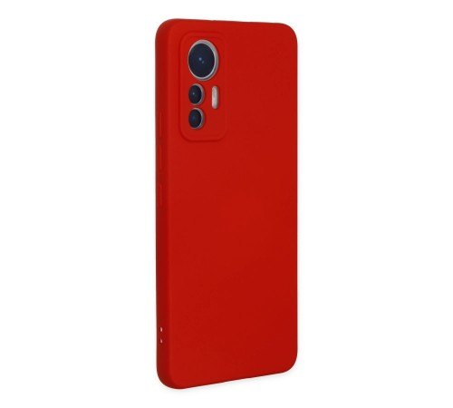 Xiaomi Mi 12 Lite Kılıf Nano içi Kadife Silikon - Kırmızı