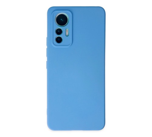 Xiaomi Mi 12 Lite Kılıf Nano içi Kadife Silikon - Mavi Xiaomi Mi 12 Lite Kılıf Nano içi Kadife Silikon - Mavi