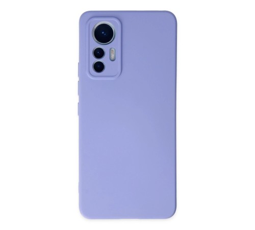 Xiaomi Mi 12 Lite Kılıf Nano içi Kadife Silikon - Lila Xiaomi Mi 12 Lite Kılıf Nano içi Kadife Silikon - Lila