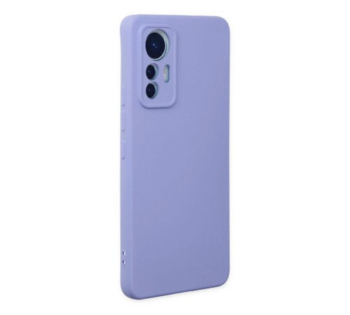Xiaomi Mi 12 Lite Kılıf Nano içi Kadife Silikon - Lila Xiaomi Mi 12 Lite Kılıf Nano içi Kadife Silikon - Lila