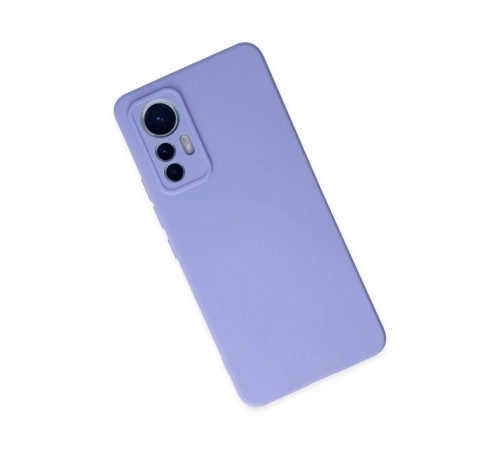 Xiaomi Mi 12 Lite Kılıf Nano içi Kadife Silikon - Lila Xiaomi Mi 12 Lite Kılıf Nano içi Kadife Silikon - Lila