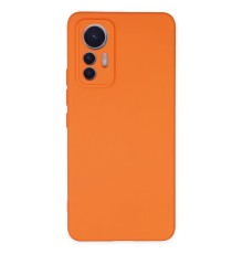 Xiaomi Mi 12 Lite Kılıf Nano içi Kadife Silikon - Turuncu