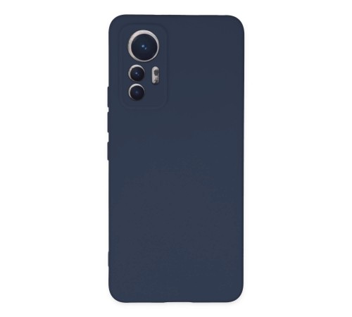 Xiaomi Mi 12 Lite Kılıf Nano içi Kadife Silikon - Lacivert Xiaomi Mi 12 Lite Kılıf Nano içi Kadife Silikon - Lacivert