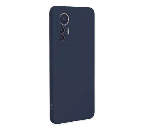 Xiaomi Mi 12 Lite Kılıf Nano içi Kadife Silikon - Lacivert Xiaomi Mi 12 Lite Kılıf Nano içi Kadife Silikon - Lacivert