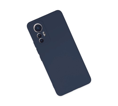 Xiaomi Mi 12 Lite Kılıf Nano içi Kadife Silikon - Lacivert Xiaomi Mi 12 Lite Kılıf Nano içi Kadife Silikon - Lacivert