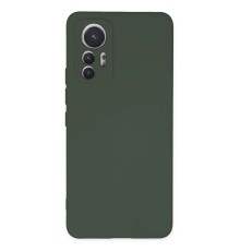Xiaomi Mi 12 Lite Kılıf Nano içi Kadife Silikon - Koyu Yeşil
