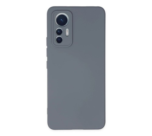Xiaomi Mi 12 Lite Kılıf Nano içi Kadife Silikon - Gri Xiaomi Mi 12 Lite Kılıf Nano içi Kadife Silikon - Gri