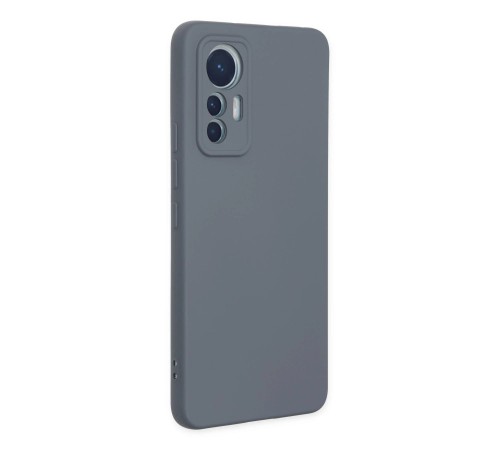 Xiaomi Mi 12 Lite Kılıf Nano içi Kadife Silikon - Gri Xiaomi Mi 12 Lite Kılıf Nano içi Kadife Silikon - Gri