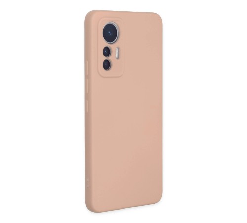 Xiaomi Mi 12 Lite Kılıf Nano içi Kadife Silikon - Pudra Xiaomi Mi 12 Lite Kılıf Nano içi Kadife Silikon - Pudra