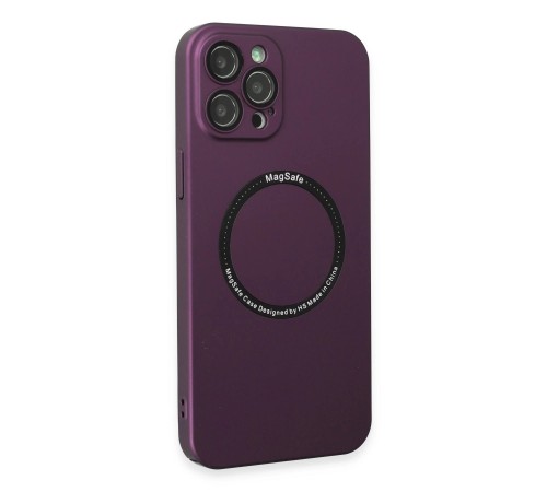 iPhone 12 Pro Max Kılıf Jack Magneticsafe Lens Silikon - Mürdüm iPhone 12 Pro Max Kılıf Jack Magneticsafe Lens Silikon - Mürdüm