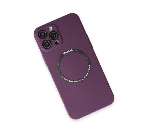iPhone 12 Pro Max Kılıf Jack Magneticsafe Lens Silikon - Mürdüm iPhone 12 Pro Max Kılıf Jack Magneticsafe Lens Silikon - Mürdüm