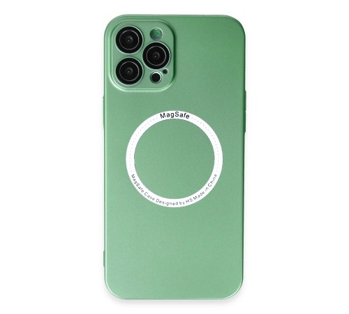 iPhone 12 Pro Max Kılıf Jack Magneticsafe Lens Silikon - Yeşil iPhone 12 Pro Max Kılıf Jack Magneticsafe Lens Silikon - Yeşil