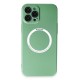 iPhone 12 Pro Max Kılıf Jack Magneticsafe Lens Silikon - Yeşil