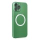 iPhone 12 Pro Max Kılıf Jack Magneticsafe Lens Silikon - Yeşil