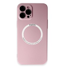 iPhone 12 Pro Max Kılıf Jack Magneticsafe Lens Silikon - Rose Gold