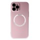 iPhone 12 Pro Max Kılıf Jack Magneticsafe Lens Silikon - Rose Gold