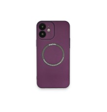 iPhone 12 Kılıf Jack Magneticsafe Lens Silikon - Mürdüm