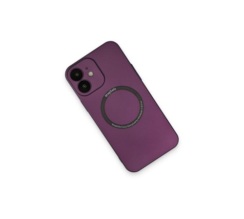 iPhone 12 Kılıf Jack Magneticsafe Lens Silikon - Mürdüm iPhone 12 Kılıf Jack Magneticsafe Lens Silikon - Mürdüm