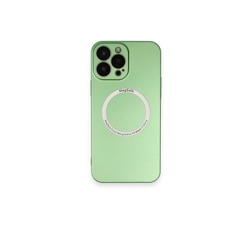 iPhone 13 Pro Kılıf Jack Magneticsafe Lens Silikon - Yeşil iPhone 13 Pro Kılıf Jack Magneticsafe Lens Silikon - Yeşil
