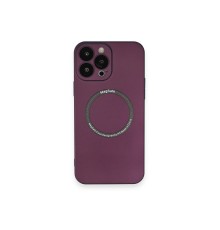 iPhone 13 Pro Kılıf Jack Magneticsafe Lens Silikon - Mürdüm