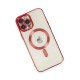 iPhone 12 Pro Max Kılıf Kross Magneticsafe Kapak - Kırmızı