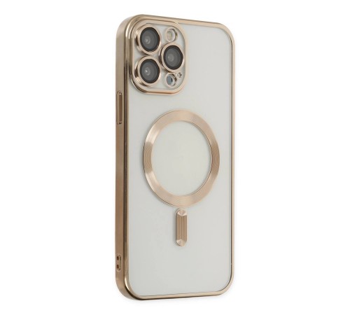 iPhone 13 Pro Kılıf Kross Magneticsafe Kapak - Gold iPhone 13 Pro Kılıf Kross Magneticsafe Kapak - Gold