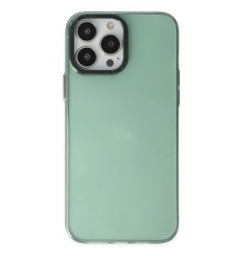 iPhone 13 Pro Max Kılıf Anka PC Sert Metal Kapak - Yeşil