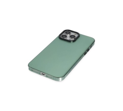 iPhone 13 Pro Max Kılıf Anka PC Sert Metal Kapak - Yeşil iPhone 13 Pro Max Kılıf Anka PC Sert Metal Kapak - Yeşil