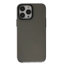 iPhone 13 Pro Kılıf Anka PC Sert Metal Kapak - Siyah
