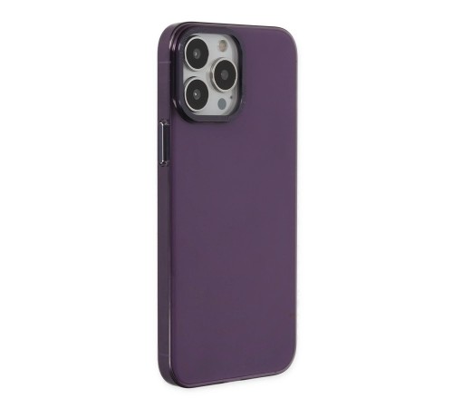 iPhone 13 Pro Max Kılıf Anka PC Sert Metal Kapak - Mor iPhone 13 Pro Max Kılıf Anka PC Sert Metal Kapak - Mor