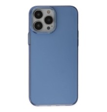 iPhone 13 Pro Kılıf Anka PC Sert Metal Kapak - Mavi