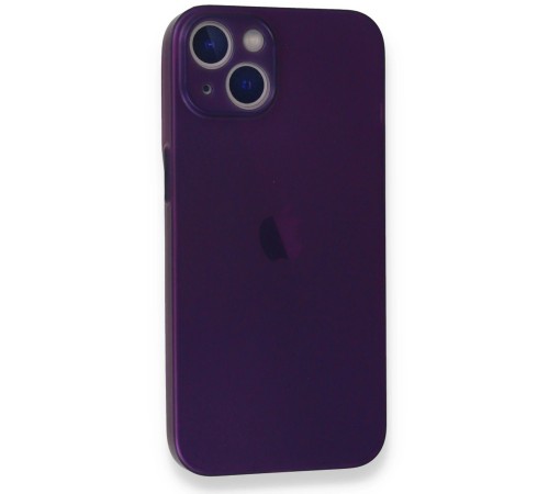 iPhone 14 Plus Kılıf PP Ultra İnce Kapak - Mor iPhone 14 Plus Kılıf PP Ultra İnce Kapak - Mor