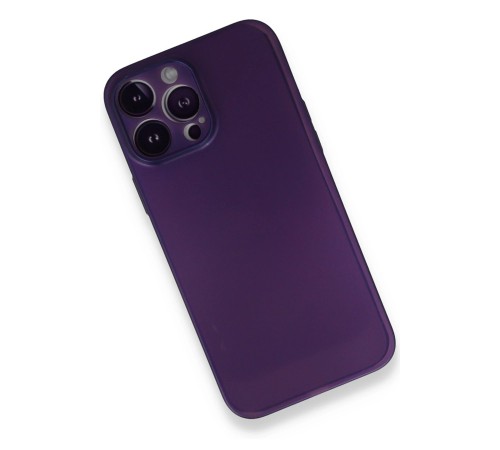 iPhone 14 Pro Kılıf PP Ultra İnce Kapak - Mor iPhone 14 Pro Kılıf PP Ultra İnce Kapak - Mor