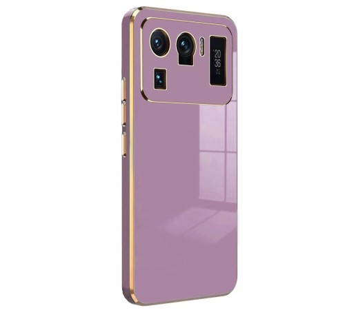 Xiaomi Mi 11 Ultra Kılıf Volet Silikon - Mor Xiaomi Mi 11 Ultra Kılıf Volet Silikon - Mor