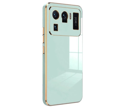 Xiaomi Mi 11 Ultra Kılıf Volet Silikon - Açık Yeşil Xiaomi Mi 11 Ultra Kılıf Volet Silikon - Açık Yeşil