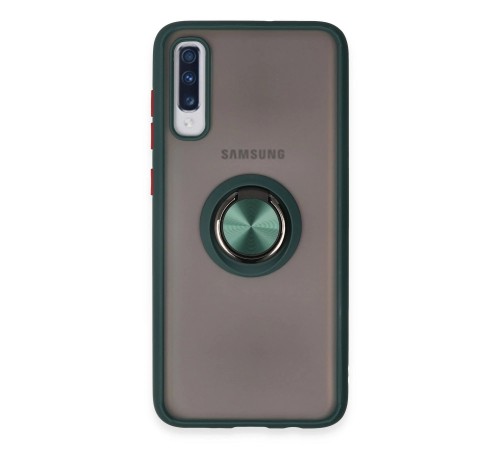 Samsung Galaxy A70 Kılıf Montreal Yüzüklü Silikon Kapak - Yeşil Samsung Galaxy A70 Kılıf Montreal Yüzüklü Silikon Kapak - Yeşil