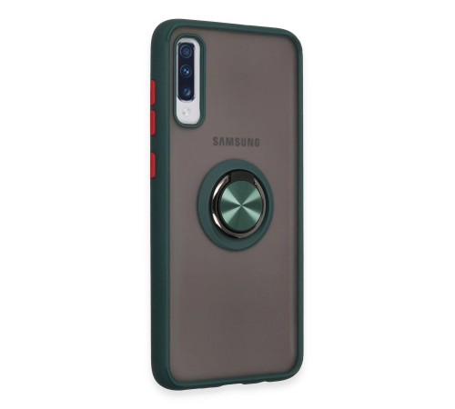 Samsung Galaxy A70 Kılıf Montreal Yüzüklü Silikon Kapak - Yeşil Samsung Galaxy A70 Kılıf Montreal Yüzüklü Silikon Kapak - Yeşil