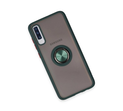 Samsung Galaxy A70 Kılıf Montreal Yüzüklü Silikon Kapak - Yeşil Samsung Galaxy A70 Kılıf Montreal Yüzüklü Silikon Kapak - Yeşil