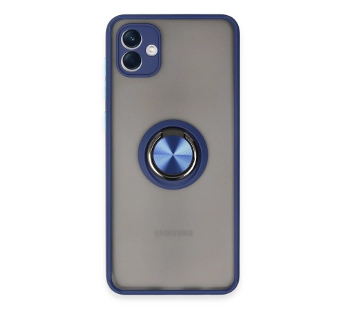 Samsung Galaxy A04 Kılıf Montreal Yüzüklü Silikon Kapak - Lacivert Samsung Galaxy A04 Kılıf Montreal Yüzüklü Silikon Kapak - Lacivert