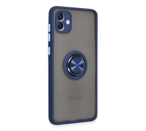 Samsung Galaxy A04 Kılıf Montreal Yüzüklü Silikon Kapak - Lacivert Samsung Galaxy A04 Kılıf Montreal Yüzüklü Silikon Kapak - Lacivert