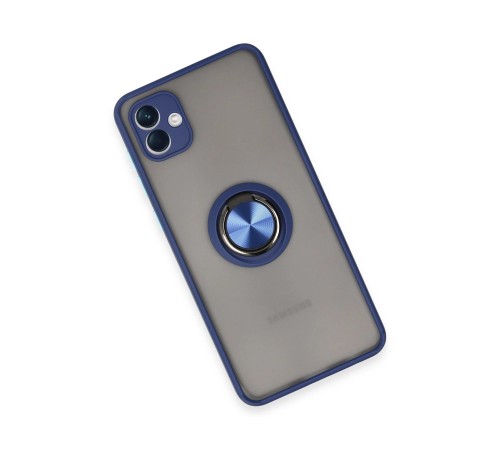 Samsung Galaxy A04 Kılıf Montreal Yüzüklü Silikon Kapak - Lacivert Samsung Galaxy A04 Kılıf Montreal Yüzüklü Silikon Kapak - Lacivert