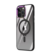 iPhone 13 Pro Kılıf Mudo Magneticsafe Standlı Kapak - Siyah
